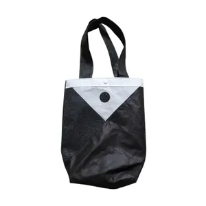 Lululemon Tuxedo Black And White Large Shopping Bag 2013 Limited Edition 8x10 thumbnail 6