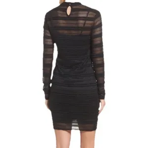 Bardot Mia Mesh Slip Mini Black Size 10 Bodycon Textured Cocktail‎ Dress Party thumbnail 5