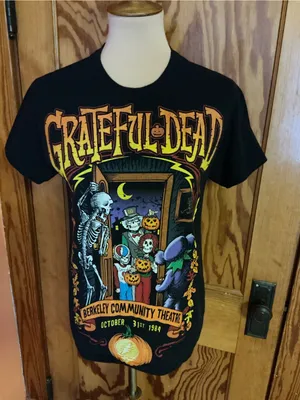 Liquid Blue Grateful Dead Trick or Treat Halloween T-Shirt Small thumbnail 3