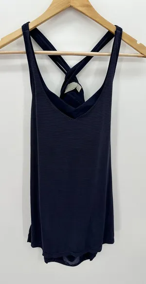 Athleta Blue‎ Transcendence Support Workout Tank Top Built in Bra Women Size XS thumbnail 1