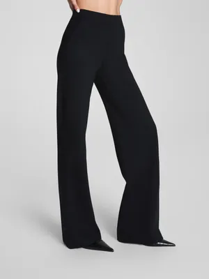 SPANX Super Smooth Perfect FitPonte Wide‎ Leg Pant in Black Size Extra Small thumbnail 3
