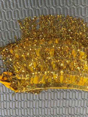 Gold Sequin Fringe Tie thumbnail 6