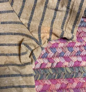 Old Navy BROWN STRIPE CROP TOP TEE SHIRT thumbnail 3
