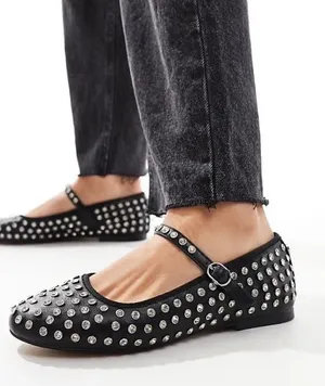Steve Madden Vinetta Flats Rhinestone thumbnail 1