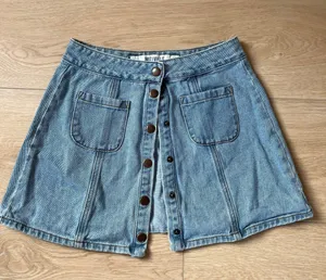 Brandy Melville Denim Button Mini Skirt thumbnail 1