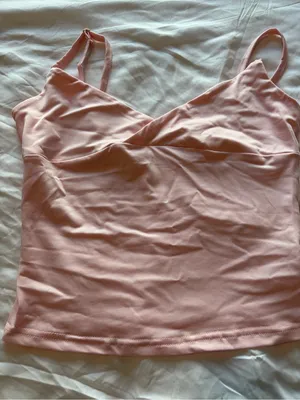 Amazon Light Pink V-Neck Cami Tank Top thumbnail 2