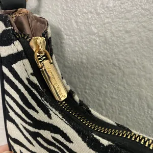Y2K Zebra Print Crossbody Shoulder Bag 2000s McBling Bratzcore Animal Print Boho thumbnail 4