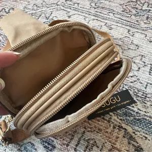 NWT SUGU Milan New York Los Angeles Sling Tan Crossbody Bag Unisex Chest Bag thumbnail 6