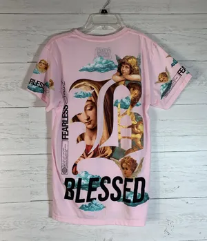 Fresh Laundry pink fearless Saint graphic tee size M thumbnail 3