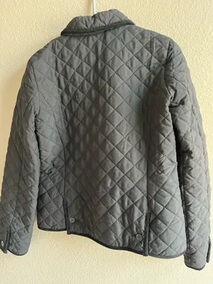 Small black Chaps quilted jacket  thumbnail 4