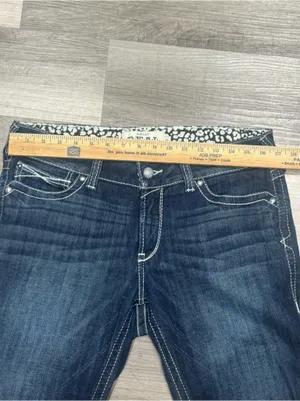 Ariat REAL Denim Low Rise Rosy Bootcut Jeans Size 31S thumbnail 10