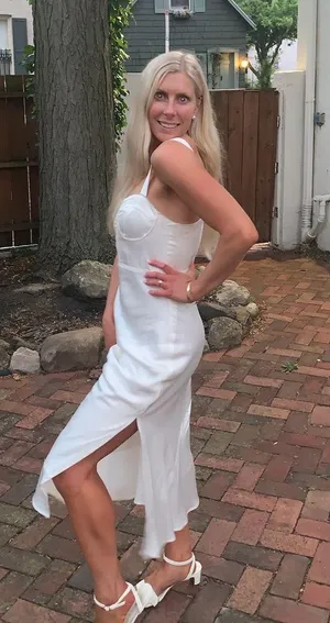 Bohme white satin dress thumbnail 2