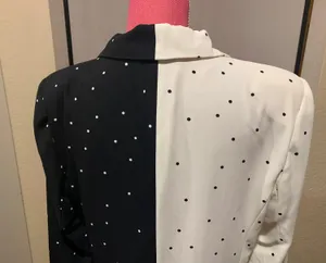 OVI unique Color block polka dot blazer size L thumbnail 6