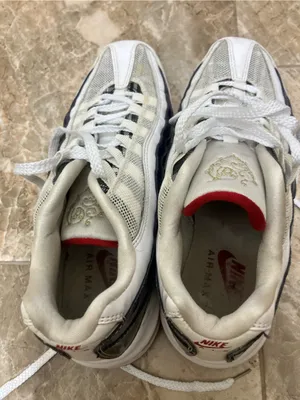 Nike Air Max '95 White/Varsity Red Club Purple Royal 336620-163 Women's SZ 9.5 thumbnail 8