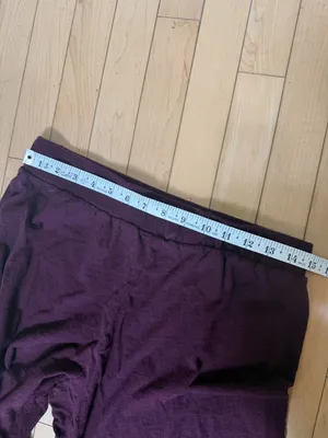 Urban Outfitters UO Jesse Split Wide Leg Pant Burgundy Maroon Size large thumbnail 9