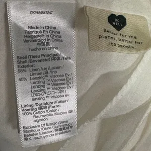 Madewell Lucie Smocked Linen Blend Midi Dress Sz S White thumbnail 6