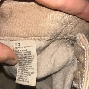 American Eagle super stretch size 10 tea stain jeggings thumbnail 3