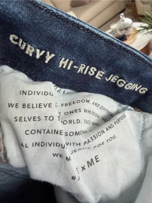 American Eagle AE Curvy Hi-Rise Skinny Jegging Size 14 X-Long Dark Wash Stretc thumbnail 4
