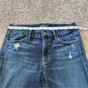 Mother‎ Jeans The Looker Jaded and Torn Distressed Skinny Blue Denim Mid Rise thumbnail 11
