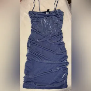 Windsor Blue Bodycon Mini Dress Spaghetti Strap thumbnail 8