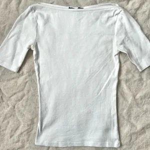 ZARA White Boat Neck Top thumbnail 2