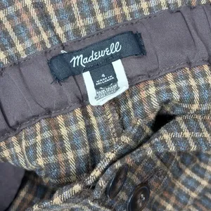 Madewell Plaid Paperbag Tapered Pants thumbnail 5