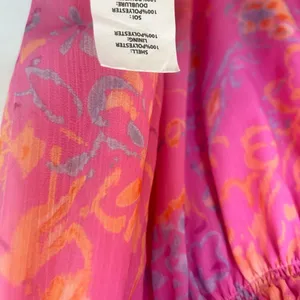 Ramy Brook Pasiley Printed Ashley dress Pink and Orange Strapless Dress size L thumbnail 7