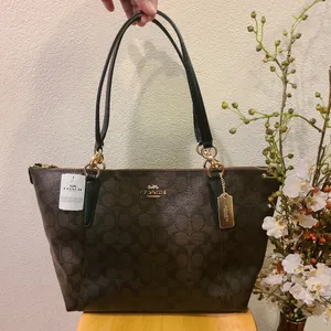 BNWT Coach Signature Ava Tote Brown 🎀 thumbnail 2