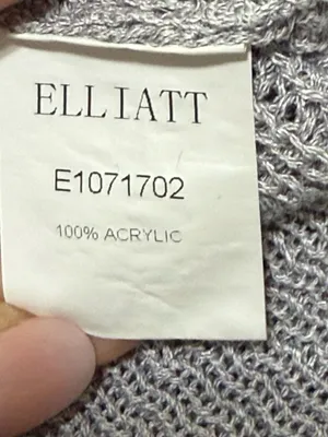 Elliatt Womens Grey Knit Long Bell Sleeve Sweater thumbnail 8