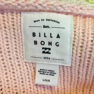 Billabong Seeing Stripes Chunky Knit Striped Sweater Top Slouchy Long Sleeve v6x thumbnail 4