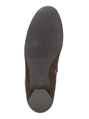 Style & Co. Brysonn Round Toe Boots Block Heel Faux Suede Dark Roast Brown 7.5M thumbnail 15