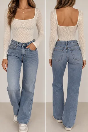 Abercrombie & Fitch Lace Bodysuit XS Cream Long Sleeve Y2K Sheer thumbnail 2