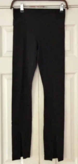 Athleta Aura Split‎ Pant Black High Waisted Front Hem Slit Leggings Womens Small thumbnail 1