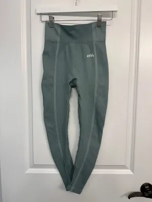 AYBL Reflex Seamless High Rise Leggings Teal Green S thumbnail 3
