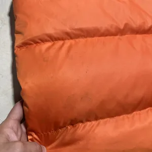 L.L.Bean Vest Women's Medium Orange Navy Reversible Down Puffer Full Zip Outdoor thumbnail 7
