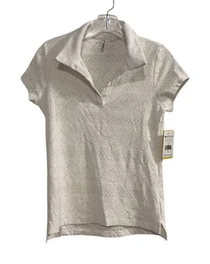 Eleven by Venus Williams‎ Women's XS White Polo Shirt Lightweight Breathable thumbnail 1