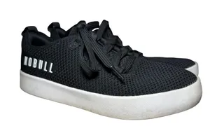 NOBULL Rec Knit Trainer Sneakers Black White unisex Mens 6.5 Womens 8 shoes thumbnail 1