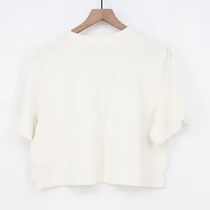 A New Day Womens Cream Cropped Short Sleeve T-Shirt Relaxed Fit Large thumbnail 5