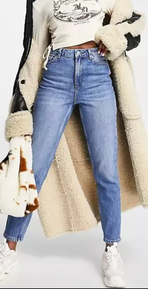Esmara vintage inspired 90s mom-jean inspo fashion jeans in mid blue size 34 thumbnail 5