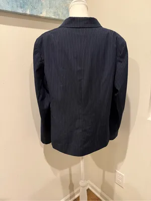 Van Heusen Navy Pinstripe Women's Blazer thumbnail 3