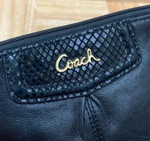 COACH 1941 Black Leather Wristlet Mini Bag thumbnail 10