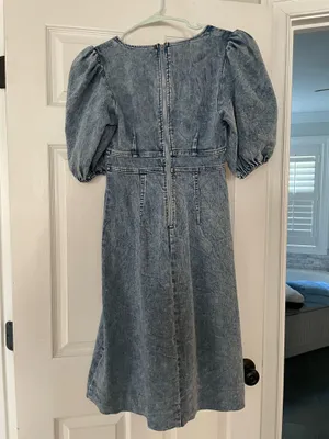 Shop Zoco Sarah Beth Denim Midi Dress thumbnail 4