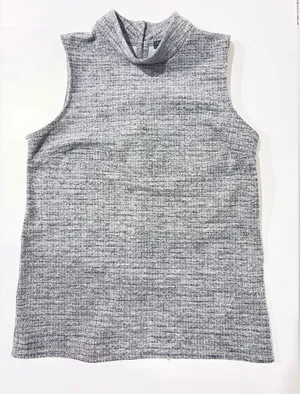 Banana Republic Heather Gray Knit Top XS thumbnail 1