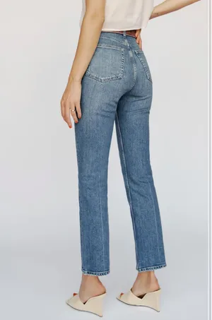 Reformation Cynthia High-Rise Straight Jeans thumbnail 2