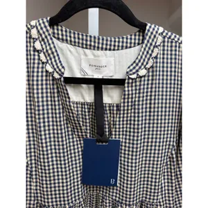 NEW Tuckernuck Pomander Place Navy Gingham Kenzie Dress Size Small thumbnail 7