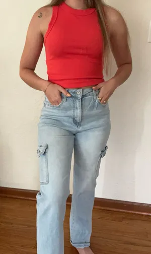 Vervet Cargo Jeans Wide-Leg thumbnail 1
