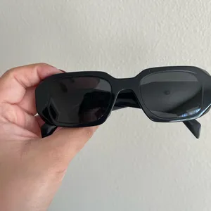 Prada Glossy Black Symbole PR 17WS Geometric Sunglasses thumbnail 7