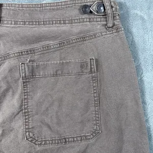 American Eagle Stovepipe Wide Leg Pants Womens 10 Stretch Waist Buckles Brown thumbnail 6