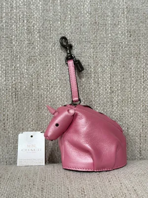 Coach unicorn coin case bag charm thumbnail 6