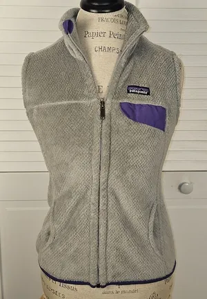 Patagonia Womens Gray Purple Re-Tool Vest‎ XS thumbnail 1